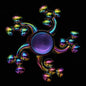 Electroplating colorful fingertip spinning top