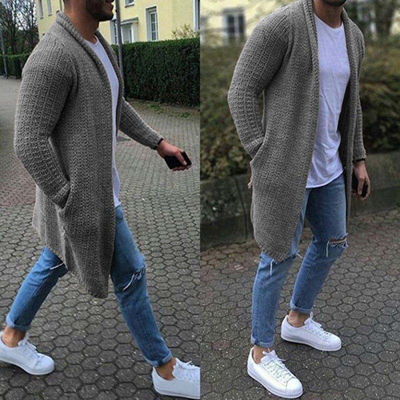Sweater long sleeve plus size cardigan sweater