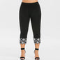 Women's plus size stretch lace leggings
