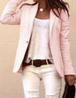 Candy-colored long-sleeved suit