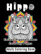 Hippo Adult Coloring Book: Unique Hippopotamus Coloring Pages - Paperback