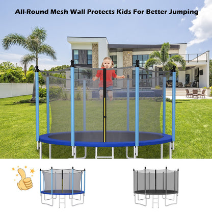 15/16 Feet Trampoline Replacement Safety Net with Adjustable Straps