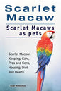 Scarlet Macaw. Scarlet Macaws as pets. Scarlet Macaws Keeping, Care, Pros and Cons, Housing, Diet and Health. - Paperback