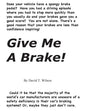 Give Me A Brake! - Paperback