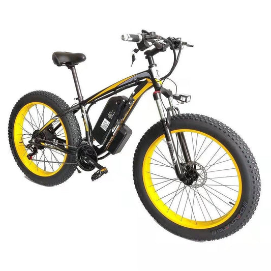 Electric Mountain Bike with 21-Speed Gear System - Lithium Battery for Snow and Off-Road Adventures