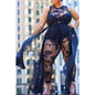 Plus Size Women's Sexy Flocking Jumpsuit Temperament Commuter