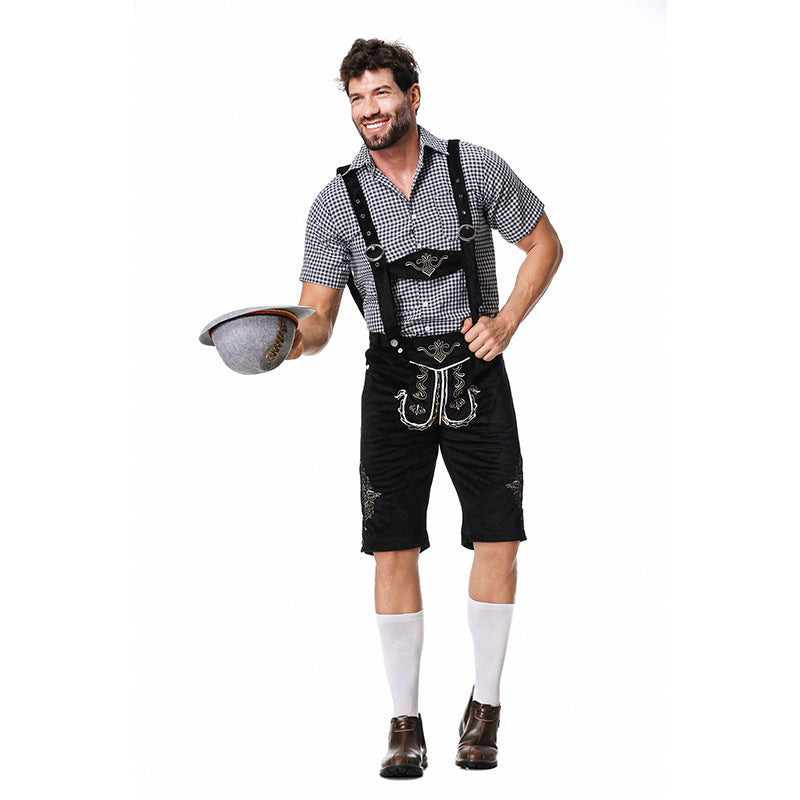 Beer Festival Clothing Shirt Overalls Denim Hat Suit Men