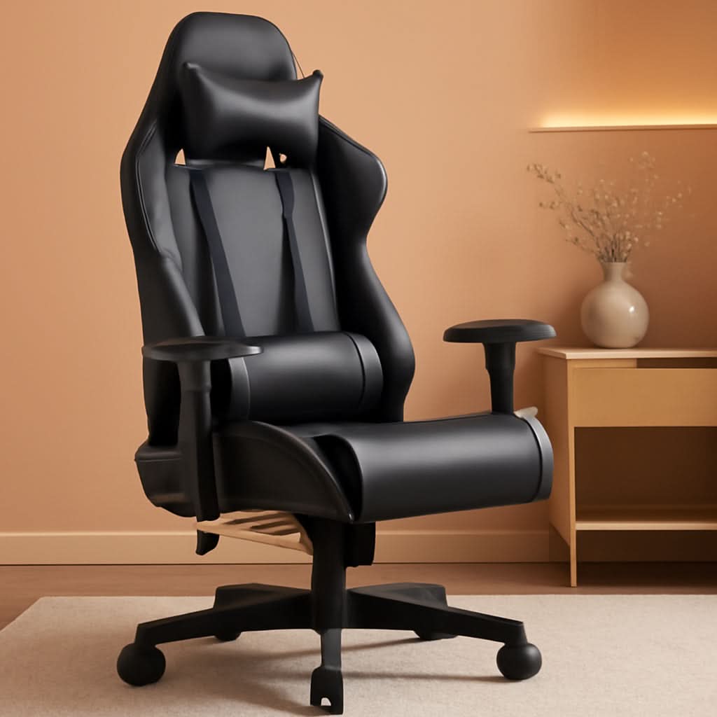 Ergonomic Gaming Chair With Footrest For Long Sessions Gray