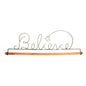 16in Believe Hanger Silver