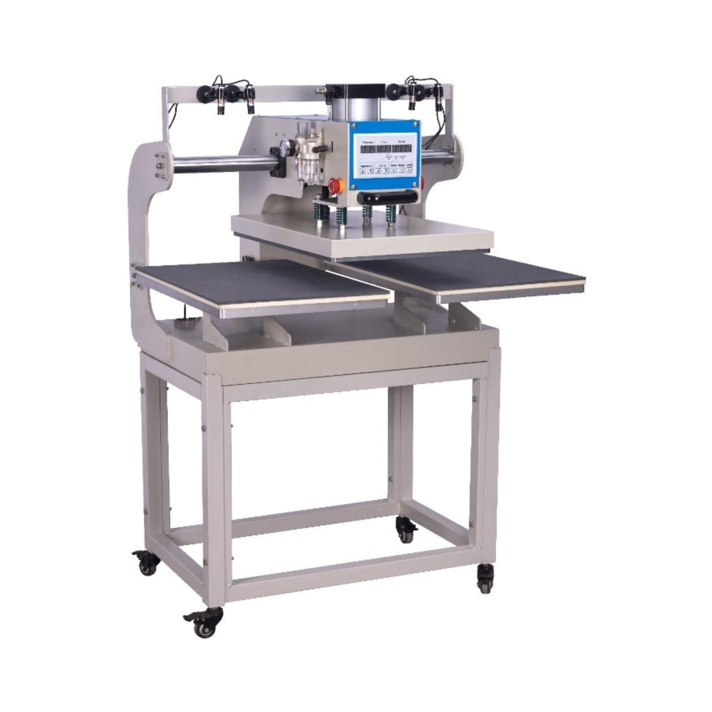 [16X24-Inch] Pneumatic Up Sliding Dual Platen Heat Press Machine With Infrared Positioning (SAK96724)