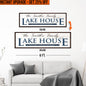 Upgrade Your 16x48 Inches 'Family Lake House Arrow' (Style 3) Canvas To 20x60 Inches