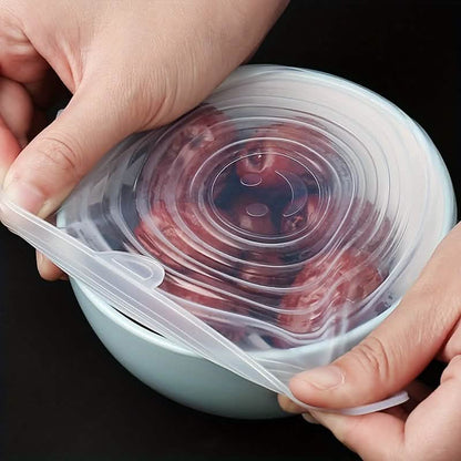 6-Pack: Reusable Silicone Stretch Lids