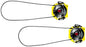 SIDI Tecno-3 Push Short System Pair - Yellow/Black