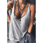 Solid Color Camisole Top T Shirt Plus Size
