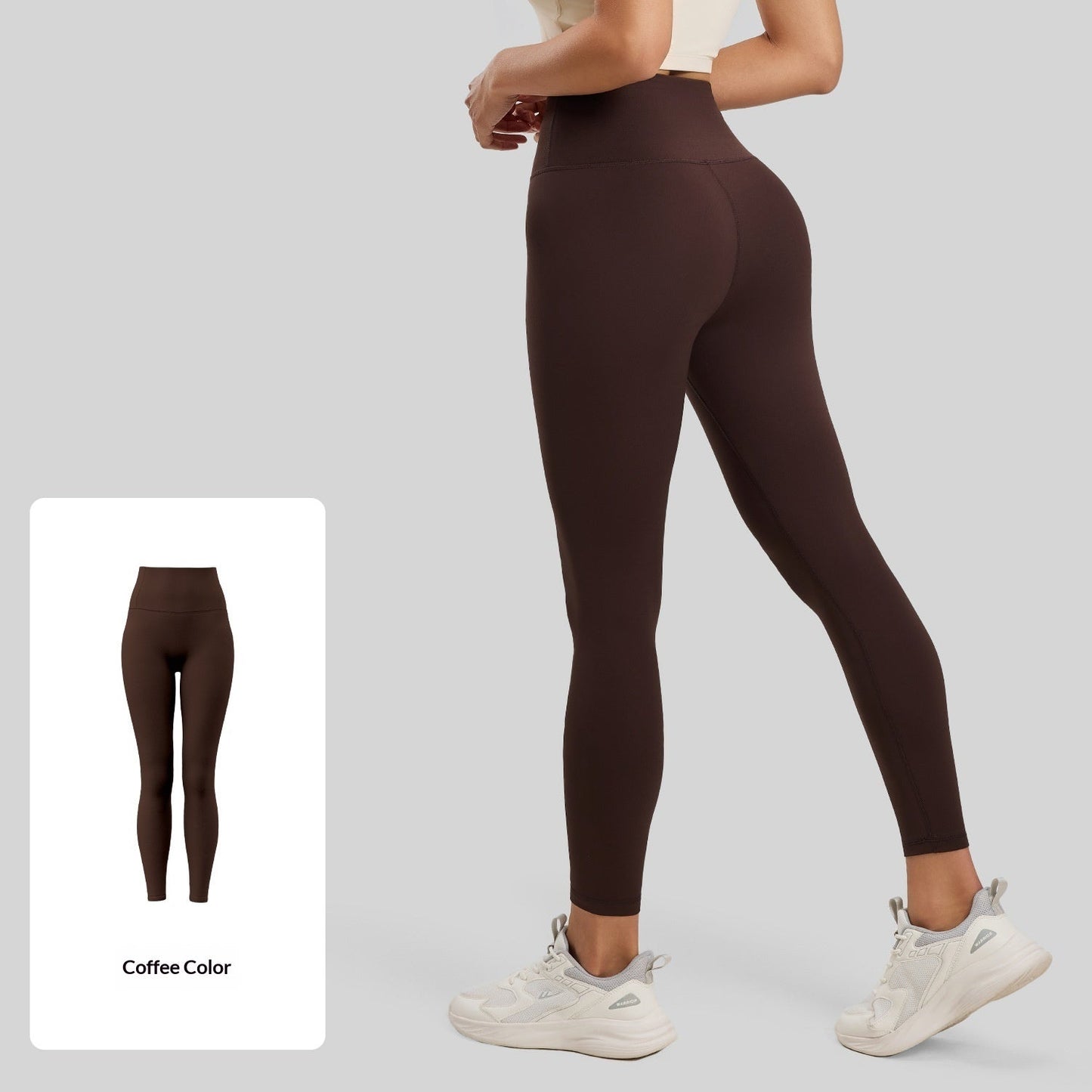 New Double-sided Bare-feel Yoga Pantsno Awkwardness