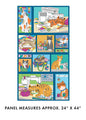 Multi Cheeto's Life Panel Cotton 24" x 44" Fabric Per Panel