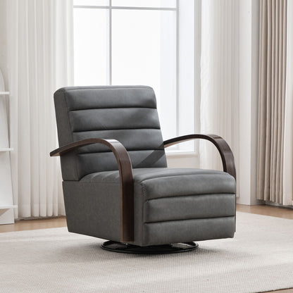 360° Swivel Accent Chair With Armrests, Comfy Lounge