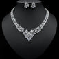 Ice Flower Earrings Jewelry Set