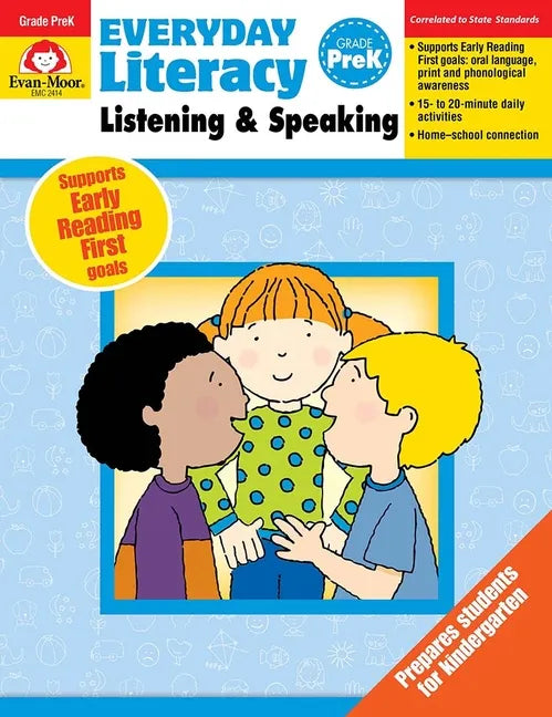 Everyday Literacy: Listening & Speaking, Grade Prek Teacher Resource - Paperback