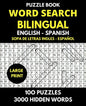 Word Search Bilingual English - Spanish (Sopa de Letras Bilingue Ingles - Español): Professional Puzzle Book for Word Find with Solutions - 100 Puzzle - Paperback