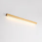 Walnut Color Log Strip Wall Lamp Modern Minimalist