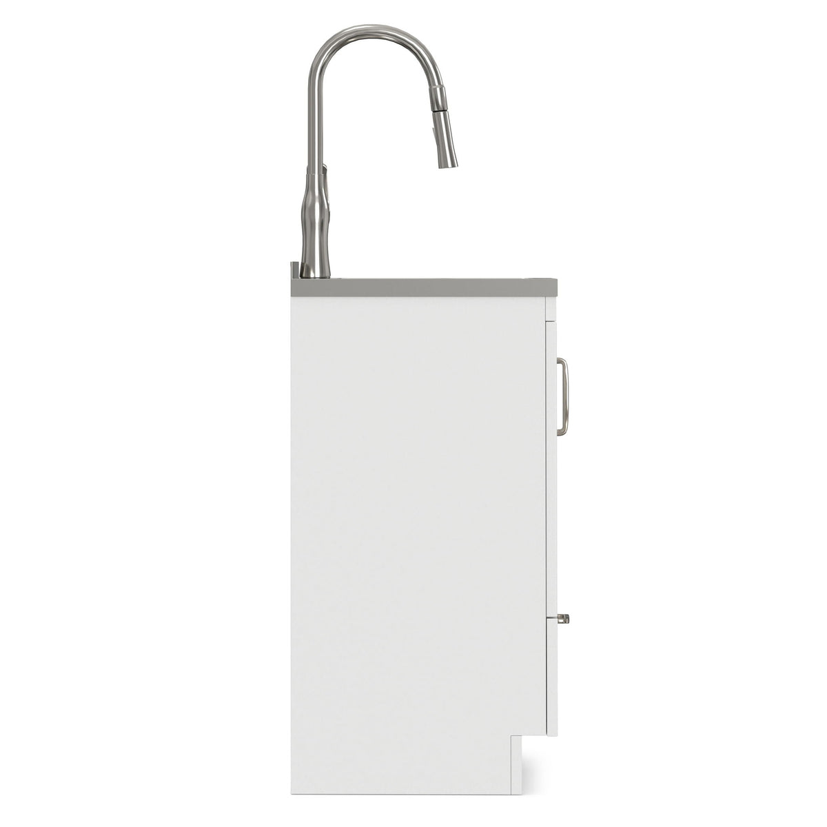 Reed - Deluxe Laundry Cabinet With Pull-Out Faucet And Stainless Steel Sink