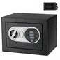 17E Home Use Upgraded Electronic Password Steel Plate Safe Box Black