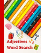 Adjectives Word Search: English grammar puzzle activity book - Paperback