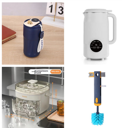 Smart Digital Thermal Bottle Portable Coffee Mug Stainless Steel Water Bottle In-Car Insulated Cup Keep Cold Vacuum Flasks 450ml