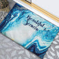 Diatomite soft foot pad absorbent quick drying antiskid bathroom mat