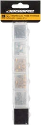 Jagwire Hydraulic Hose Fittings Mini Combo Box for SRAM and Shimano Brakes
