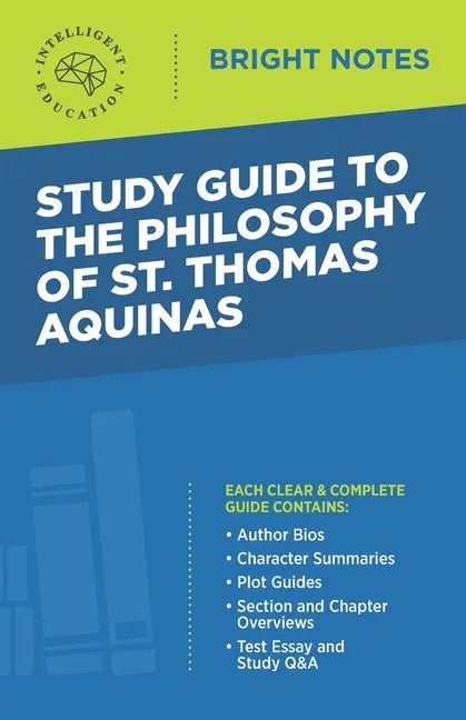 Study Guide to The Philosophy of St Thomas Aquinas - Paperback