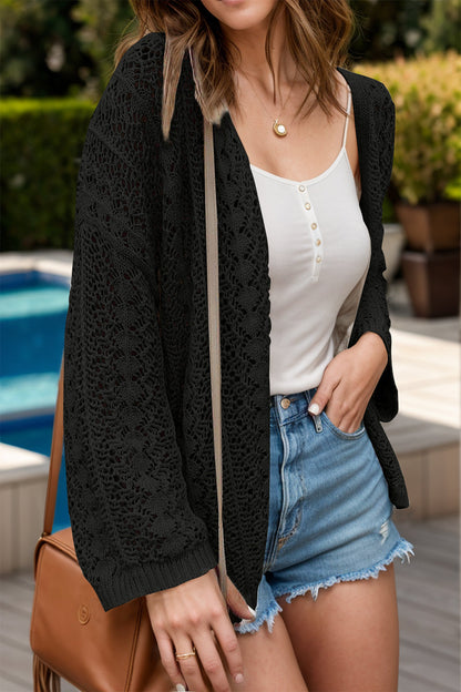 Women's Lace-Look Cardigan