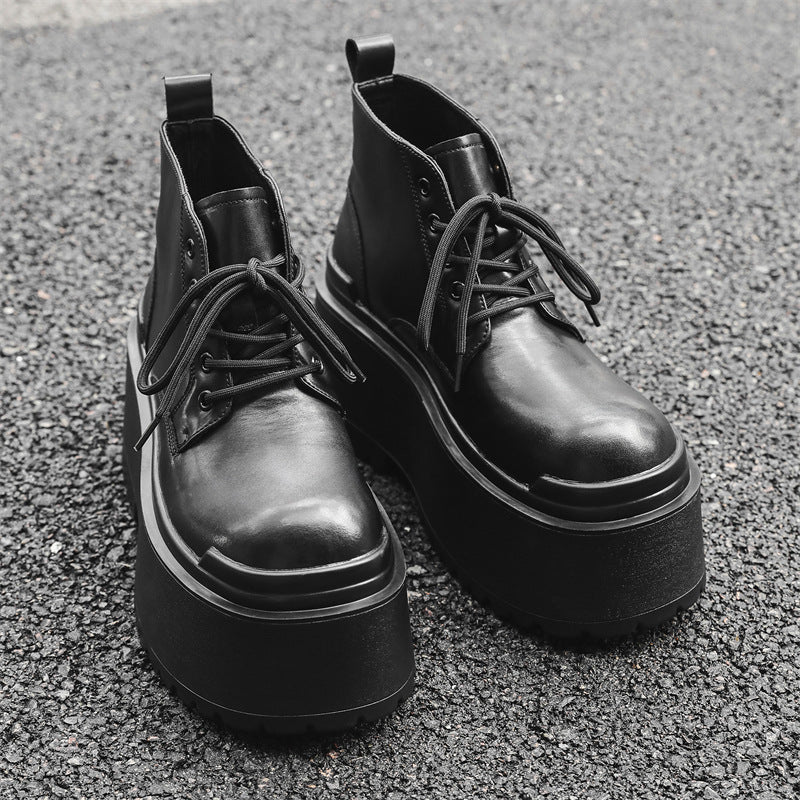 British-style Vintage Chunky-soled Shoes For Men