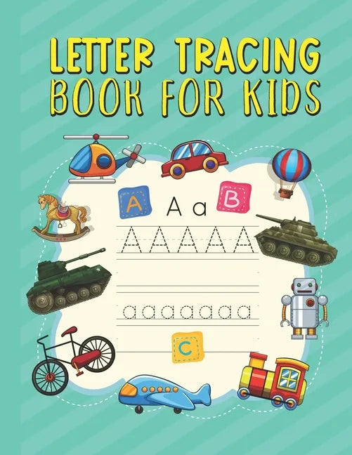 Letter Tracing Book for Kids: Kids-friendly Background Cover Alphabet English Letter Tracing Activity Book for Preschoolers and Toddlers ages 3-5 - Paperback