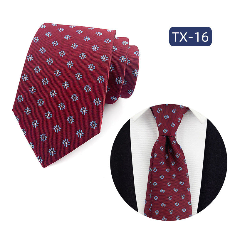 Mens Jacquard Woven Business-casual Tie