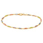 18K Gold Anklet Made with Swarovski Elements