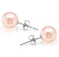 18K White Gold Plated Stud Earrings