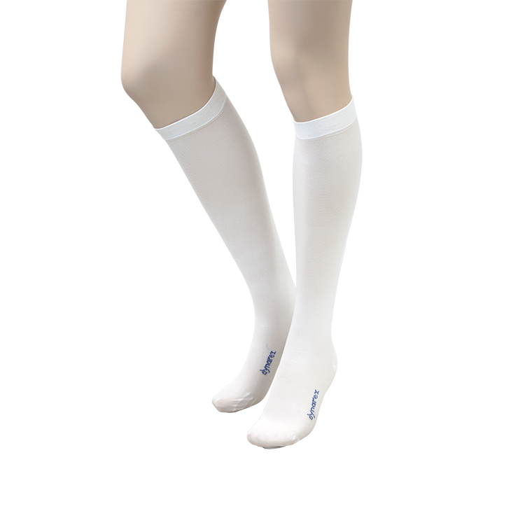 Dynarex DynaFit Compression Stockings - Knee, Large, 12pairs/bx, 5bxs/case (60 Pairs)