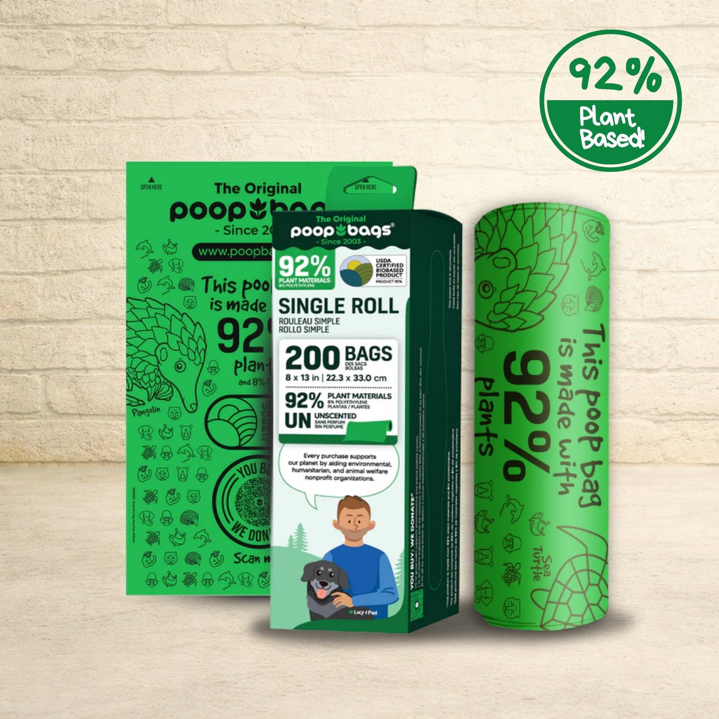 92% Plants Roll Bags