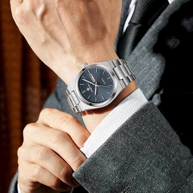 Luminous Quartz Waterproof Calendar Watch