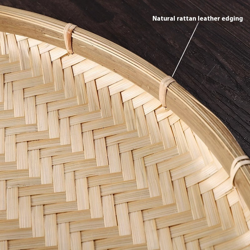 Handmade Bamboo Drying Tray Decorative Sieve