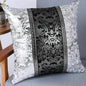 Modern Chinoiserie Porcelain Patchwork Cushion Cover