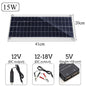 Outdoor Charging Polysilicon Battery Dual USB Interface Solar Panel