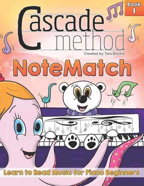 Cascade Method NoteMatch Book 1 Learn to Read Music for Piano Beginners: The Best Method Book to Teaching Piano Beginners How to Read Music From the S - Paperback