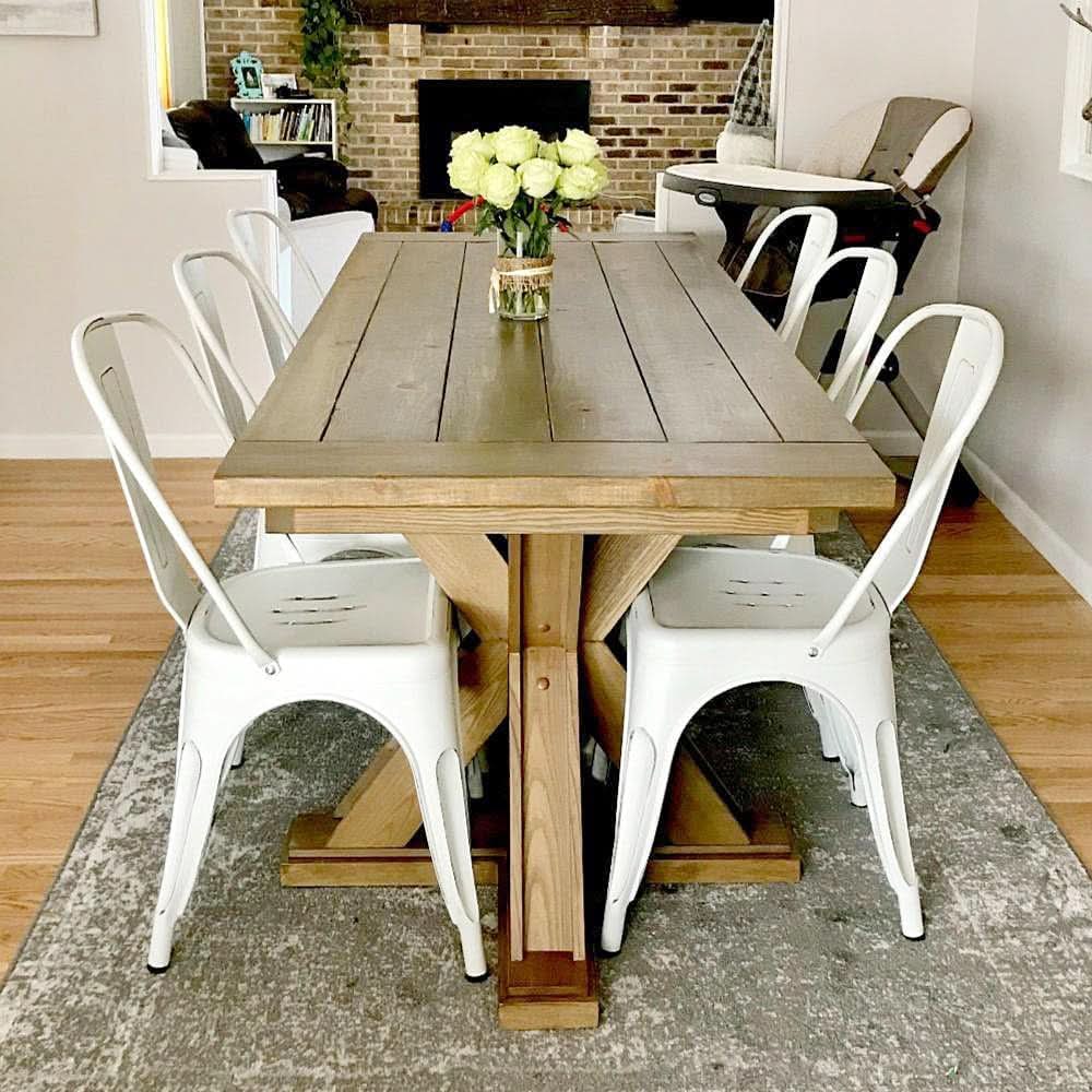 Stackable Distressed White Metal Dining Chairs For Indoor Outdoor Set Of 4