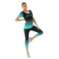 High Stretch Plus Size Short Sleeve Cropped Pants