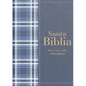 Biblia Rvr 1960 Compacta Símil Piel Cuadros Azul Marino Oscuro (Bible Rvr 1960 Compact Size Leatherlike Navy Blue Checked Pattern (Spanish Edition) - Leather