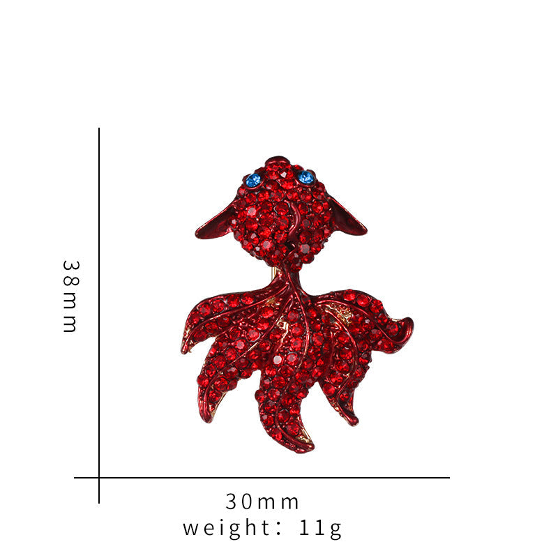 Enamel-dripped Lobster Brooch Accessory For Women