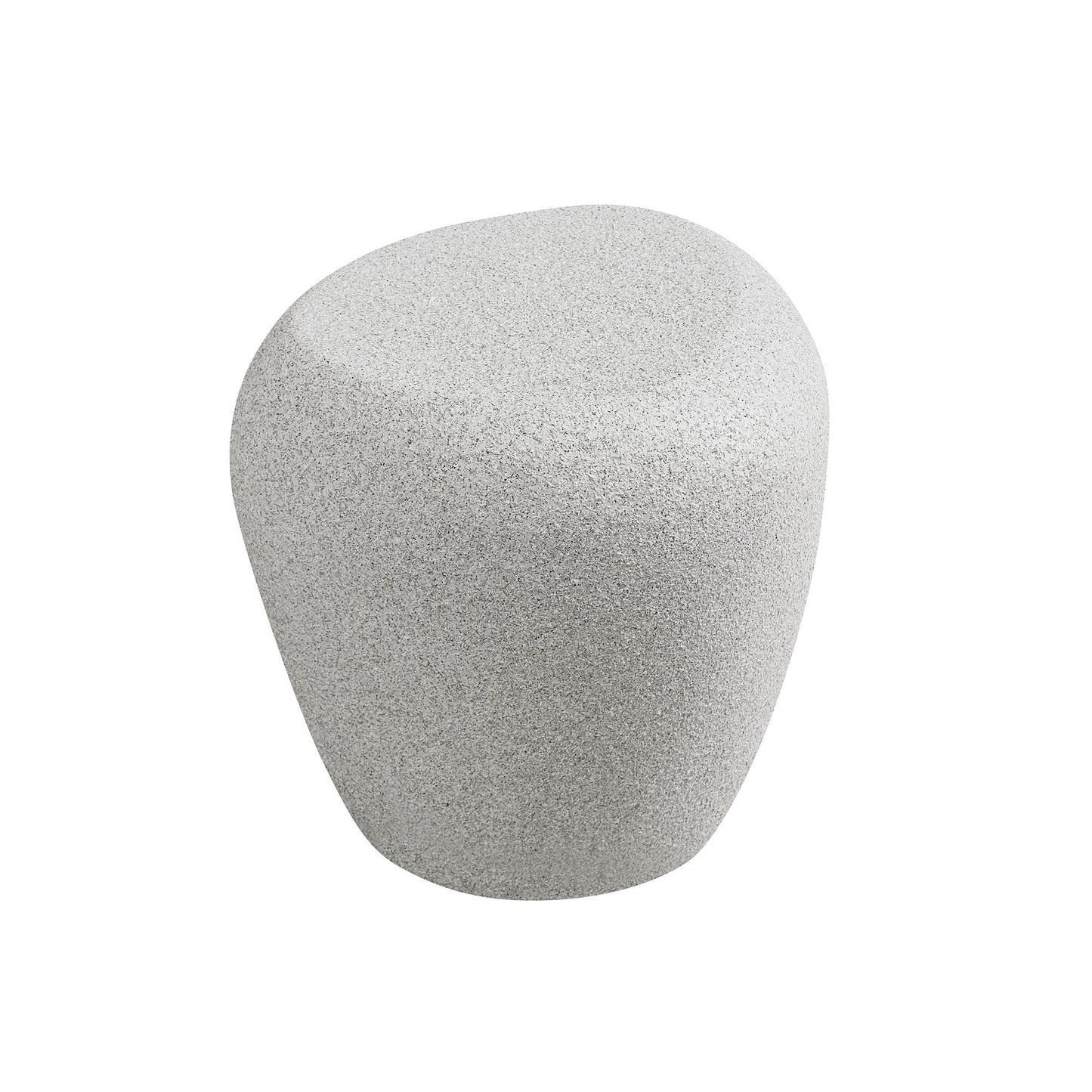 19.29 in Fiberglass Side Table, Scratch-Resistant, Waterproof, Living Room